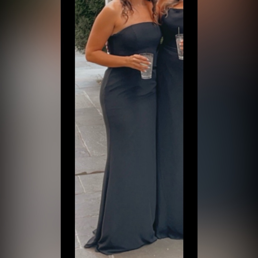 Harper Paige Occasions Black Maxi Strapless Dress - Picture 2 of 5